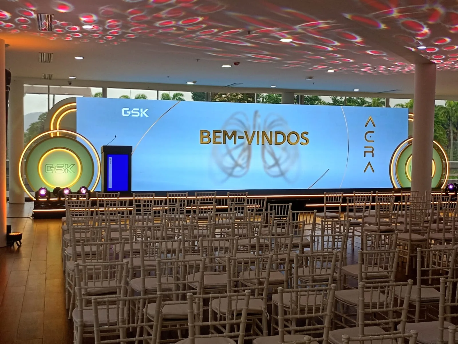 Painel de LED para evento corporativo — GSK, RJ