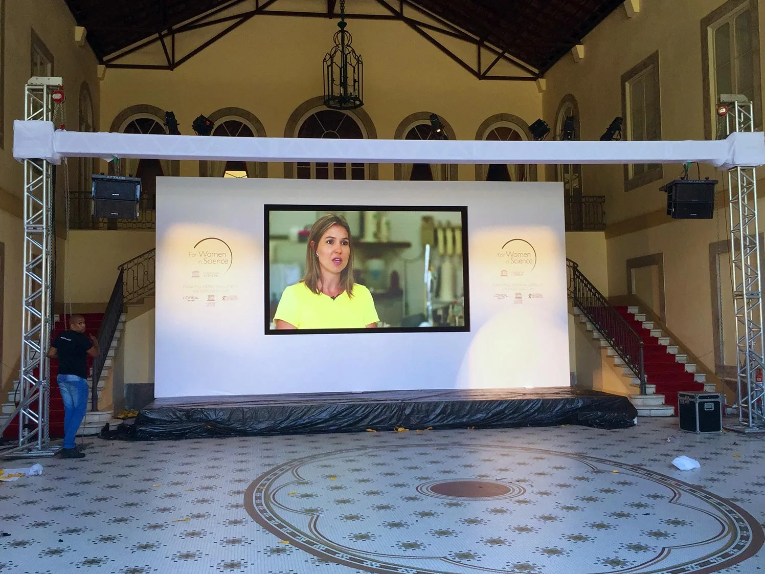 Sonorização de evento corporativo no Rio de Janeiro — L'Oréal no Palácio Guanabara
